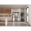 Haier HCR58S18CWMM Rise Cube Series American Fridge Freezer, Silver, C Rated,  Non-Plumbed