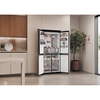 Haier HCR58S18CWMM Rise Cube Series American Fridge Freezer, Silver, C Rated,  Non-Plumbed