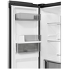 Haier HCR58S18CWMM Rise Cube Series American Fridge Freezer, Silver, C Rated,  Non-Plumbed