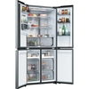 Haier HCR58S18CWMM Rise Cube Series American Fridge Freezer, Silver, C Rated,  Non-Plumbed