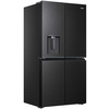 Haier HCW79F18CHMB American Fridge Freezer, Black, C Rated