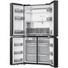 Haier HCW79F18CHMB American Fridge Freezer, Black, C Rated