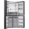 Haier HCW79F18CHMB American Fridge Freezer, Black, C Rated