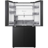 Haier HCW79F18CHMB American Fridge Freezer, Black, C Rated
