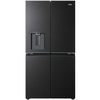 Haier HCW79F18CHMB American Fridge Freezer, Black, C Rated