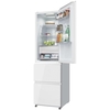 Haier HTR3518DNGWK No Frost Fridge Freezer, White Glass, 60/40, D Rated