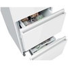 Haier HTR3518DNGWK No Frost Fridge Freezer, White Glass, 60/40, D Rated