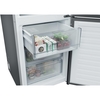 Haier HDPR3618DNPK No Frost Fridge Freezer, Sliding Hinge, 60/40, Stainless Steel, D Rated