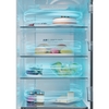 Haier HDPR3618DNPK No Frost Fridge Freezer, Sliding Hinge, 60/40, Stainless Steel, D Rated