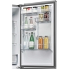 Haier HDPR3618DNPK No Frost Fridge Freezer, Sliding Hinge, 60/40, Stainless Steel, D Rated