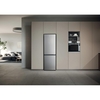 Haier HDPR3618DNPK No Frost Fridge Freezer, Sliding Hinge, 60/40, Stainless Steel, D Rated