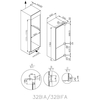 Candy CBBMT18EK Total No Frost Integrated Fridge Freezer, Sliding Hinge, 70/30, E Rated