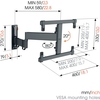 Vogel's TVM 3465 Comfort Full Motion TV Wall Mount 32-65", Black