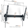 Vogel's TVM 3615 Comfort Tilting TV Wall Mount 40-77", Black