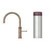 Quooker 3CFRPTN 3 in 1 PRO3 Classic Fusion Round Tap with 3 Litre Tank, Patinated Brass