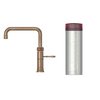 Quooker 3CFSPTN 3 in 1 PRO3 Classic Fusion Square Tap with 3 Litre Tank, Patinated Brass