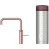 Quooker 3FSRCO 3 in 1 PRO3 Fusion Square Tap with 3 Litre Tank, Rose Copper