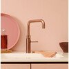 Quooker 3FSRCO 3 in 1 PRO3 Fusion Square Tap with 3 Litre Tank, Rose Copper