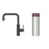 Quooker 3XSBLK 3 in 1 PRO3 Flex 2.0 Square Tap with 3 Litre Tank, Black