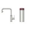 Quooker 3XSRVS 3 in 1 PRO3 Flex 2.0 Square Tap with 3 Litre Tank, Stainless Steel