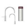 Quooker 3NMRCHR Nordic Round Mixer Tap and Boiling Water Tap with 3 Litre Tank, Chrome
