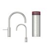 Quooker 3NMRRVS Nordic Round Mixer Tap and Boiling Water Tap with 3 Litre Tank, Stainless Steel