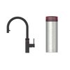 Quooker 3XBLK 3 in 1 PRO3 Flex Round Tap with 3 Litre Tank, Black