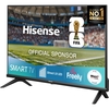 Hisense 40A4QTUK 40" DLED Smart Television, Full HD, Black, F Rated