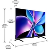Hisense 43E7STUK PRO 43" QLED Smart Television, 4K Ultra HD, Black, F Rated