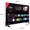 Toshiba 43UV1563DB 43" DLED Smart Television, 4K Ultra HD, Black, D Rated
