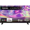 Toshiba 43UV1563DB 43" DLED Smart Television, 4K Ultra HD, Black, D Rated