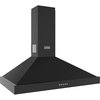 Stoves Sterling 100PYR Black 100cm Chimney Cooker Hood, A+ Rated