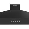 Stoves Sterling 110PYR Black 110cm Chimney Cooker Hood, A+ Rated