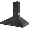 Belling Farmhouse 100PYR 100cm Chimney Cooker Hood, Black, C Rated