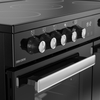 Belling RCA COOKCENTRE 90E B 90cm Ceramic Range Cooker, Black, A Rated