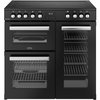 Belling RCA COOKCENTRE 90E B 90cm Ceramic Range Cooker, Black, A Rated