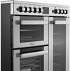 Belling RCA COOKCENTRE 90E S 90cm Ceramic Range Cooker, Stainless Steel, A Rated