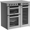 Belling RCA COOKCENTRE 90E S 90cm Ceramic Range Cooker, Stainless Steel, A Rated