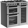 Belling RCA COOKCENTRE 90DF 90cm Dual Fuel Range Cooker, Stainless Steel, A Rated