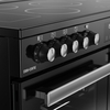 Belling RCA COOKCENTRE 100E 100cm Ceramic Range Cooker, Black, A Rated