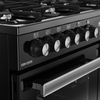 Belling RCA COOKCENTRE 100DF 100cm Dual Fuel Range Cooker, Black, A Rated