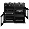 Belling RCA COOKCENTRE 100DF 100cm Dual Fuel Range Cooker, Black, A Rated