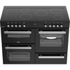 Belling RCA COOKCENTRE 110E 110cm Ceramic Range Cooker, Black, A Rated