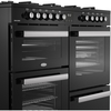 Belling RCA COOKCENTRE 110DF 110cm Dual Fuel Range Cooker, Black, A Rated