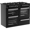 Belling RCA COOKCENTRE 110DF 110cm Dual Fuel Range Cooker, Black, A Rated