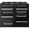 Belling RCA COOKCENTRE 110DF 110cm Dual Fuel Range Cooker, Black, A Rated