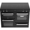 Belling RCA COOKCENTRE 110Ei 110cm Induction Range Cooker, Black, A Rated