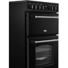 Belling Farmhouse 60E Ceramic Electric Cooker with Double Oven, Black, A Rated