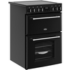 Belling Farmhouse 60E Ceramic Electric Cooker with Double Oven, Black, A Rated