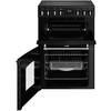Belling Farmhouse 60E Ceramic Electric Cooker with Double Oven, Black, A Rated
